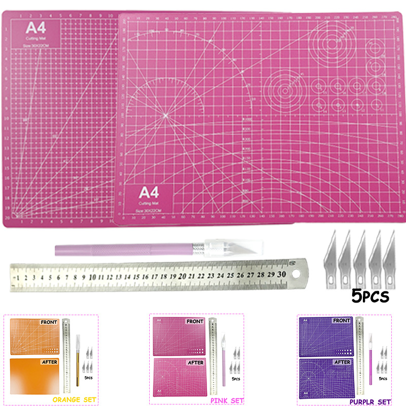 Model Kit Cutter - A4 Pvc Hand Cutting Mat Set,