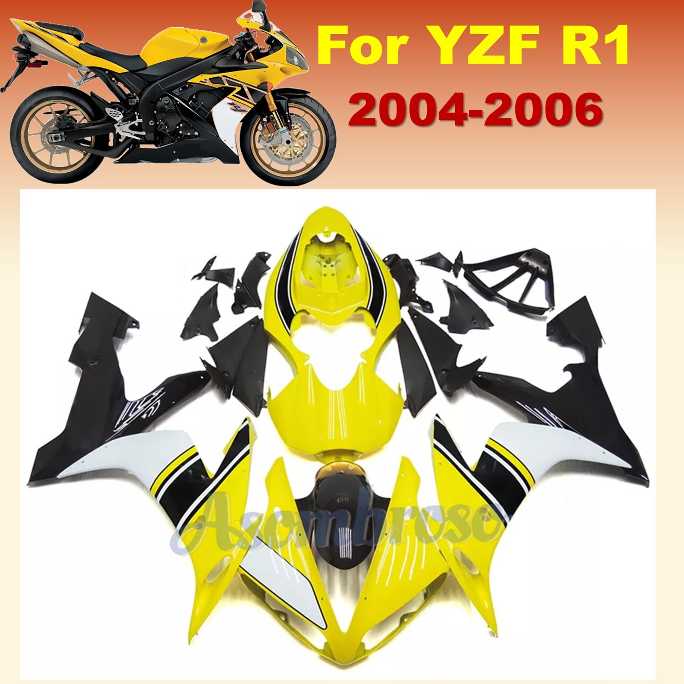 Model Kit Yamaha R1 - ABS Plastic shell Motorcycle Fairings Kit
