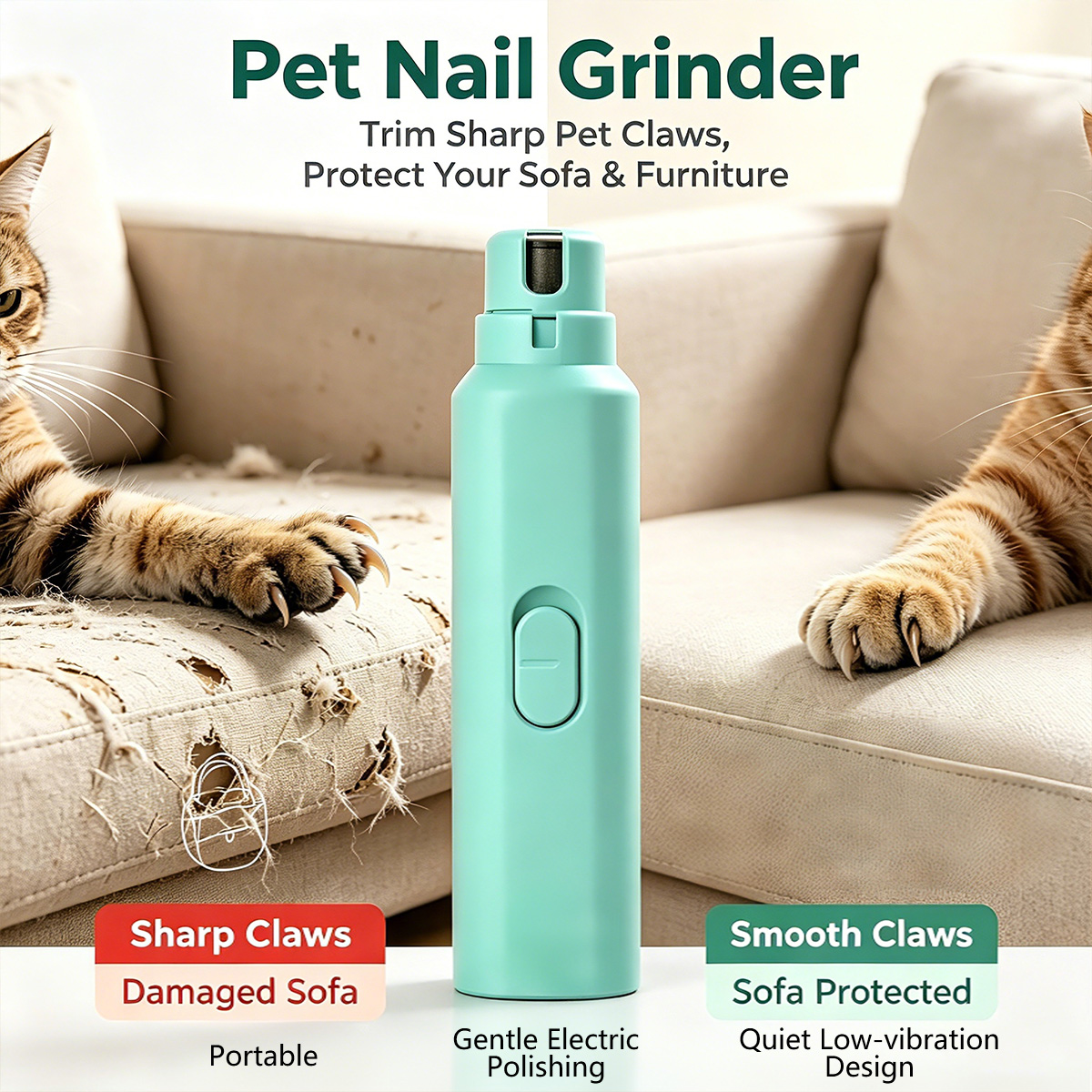 Model Kit Clipper - Electric Pet Nail Grinder Dogs Claw