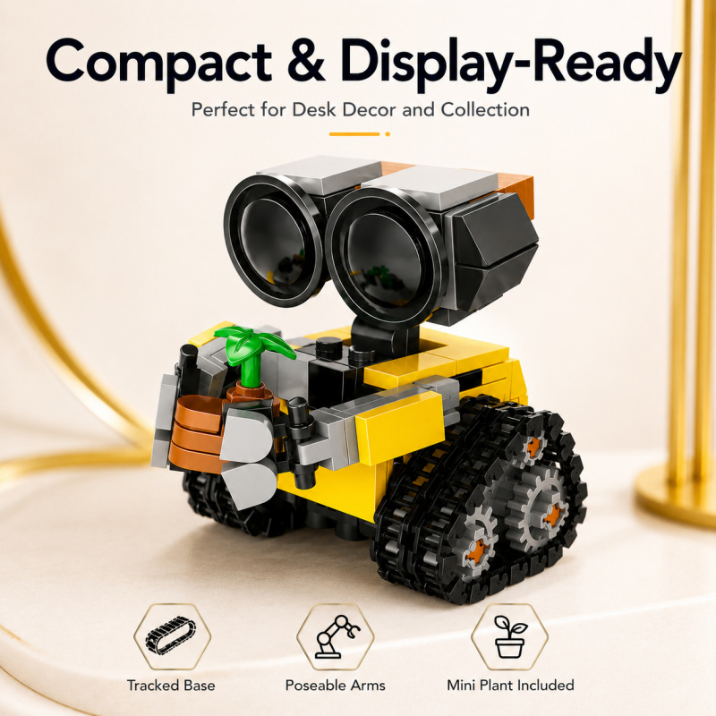 Mini Robot Building Blocks Set - Model Kit Robot recension och pris