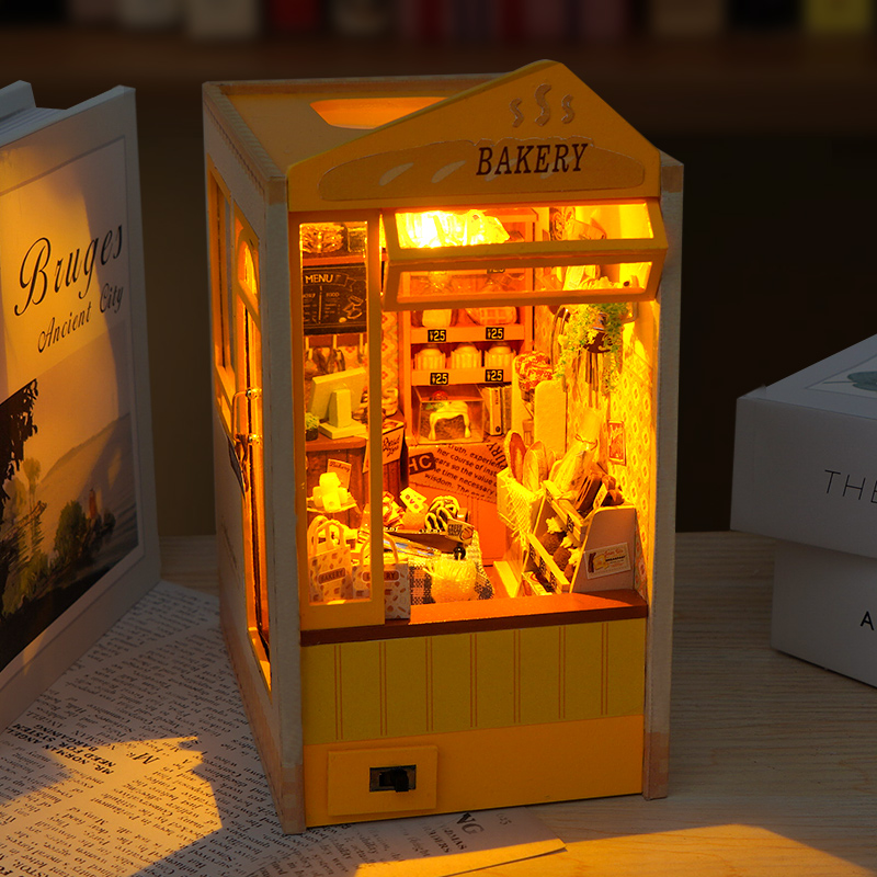 DIY Wooden Book Nook Insert Sh - Model Kit Japan Shop recension och pris