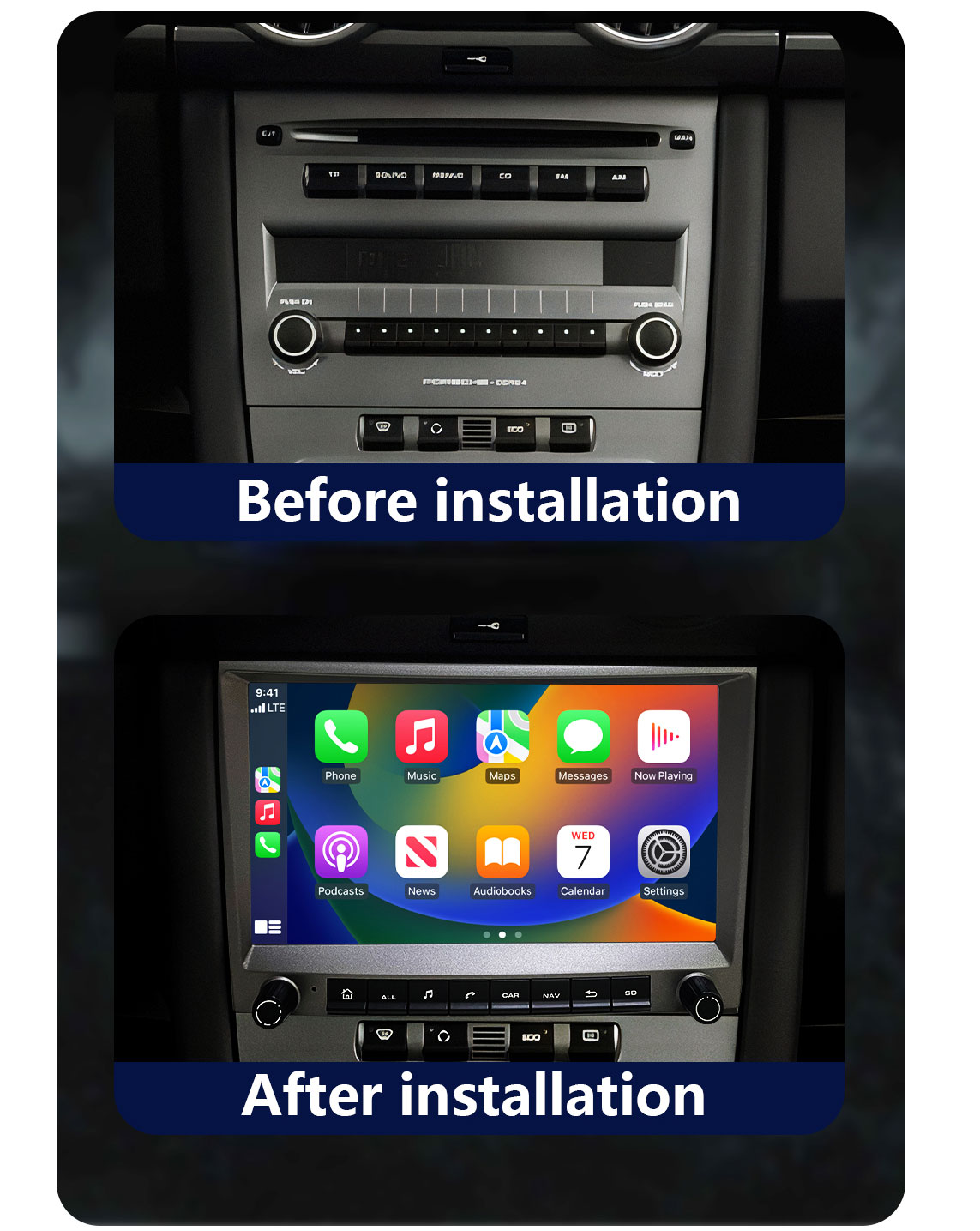 CHSTEK Car Carplay Navigation  - Model Kit Porsche 911 recension och pris
