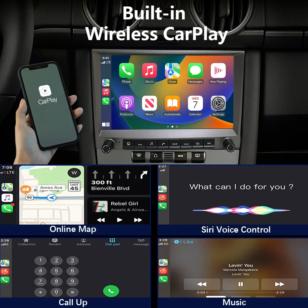 CHSTEK Car Carplay Navigation  - Model Kit Porsche 911 recension och pris