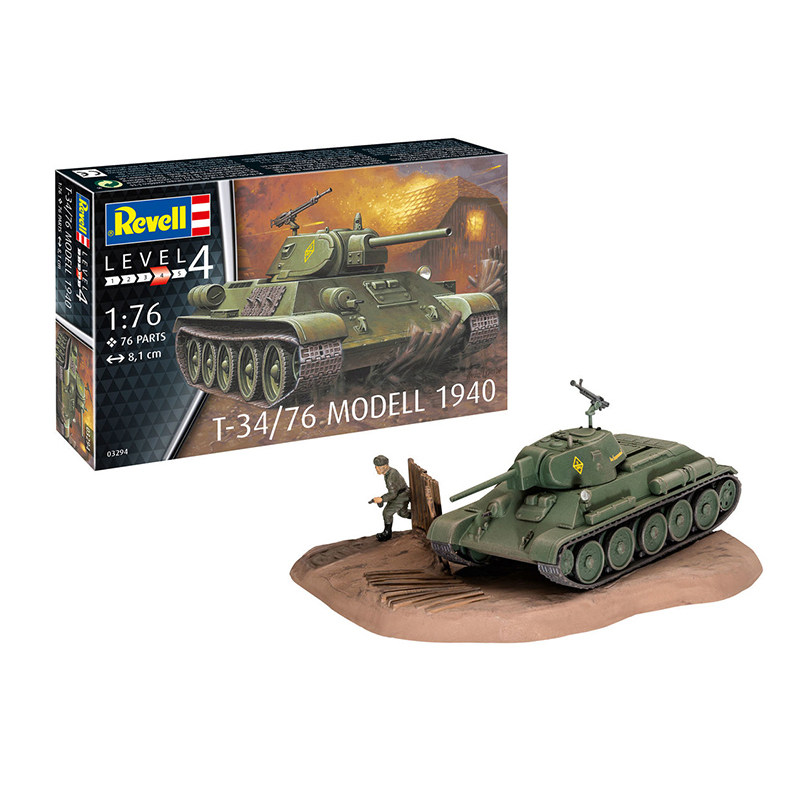 Revell 03294 1/76 Soviet T-34/ - Model Kit Revell recension och pris