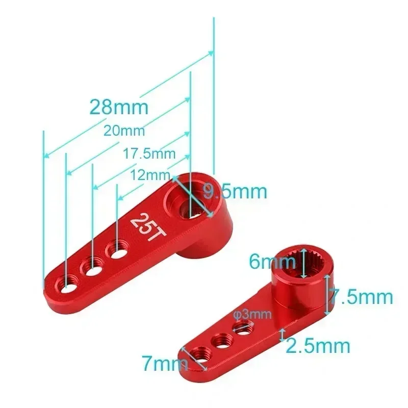 NEEBRC 25T Metal Servo Arm 3 H - Model Kit Ship recension och pris