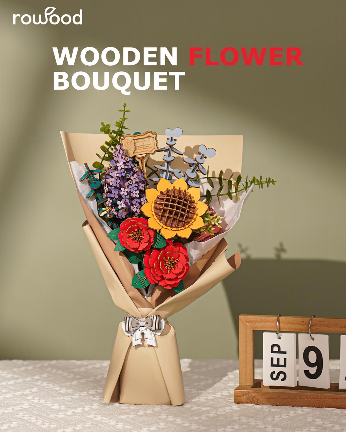 Rolife Wooden Flower Bouquet 3 - Model Kit Revell recension och pris