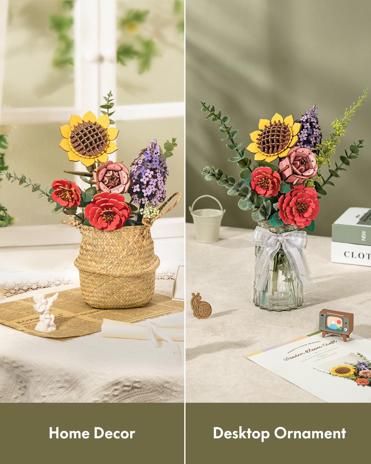 Rolife Wooden Flower Bouquet 3 - Model Kit Revell recension och pris