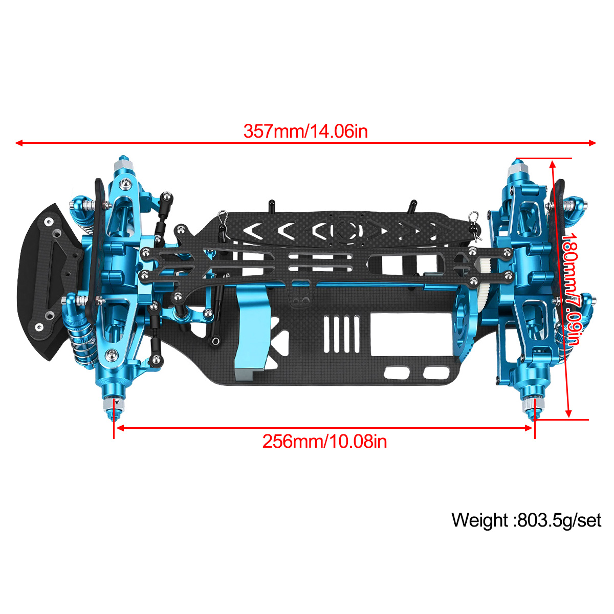 Aluminum & Carbon Fiber Frame  - Model Kit Helicopter recension och pris