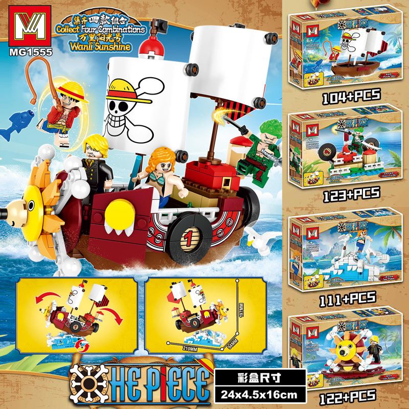 4in1 One Piece THOUSAND SUNNY  - Model Kit Ship recension och pris