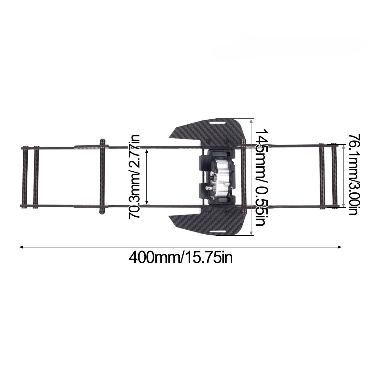 LCG Chassis Kit for 1/10 RC Cr - Model Kit Helicopter recension och pris