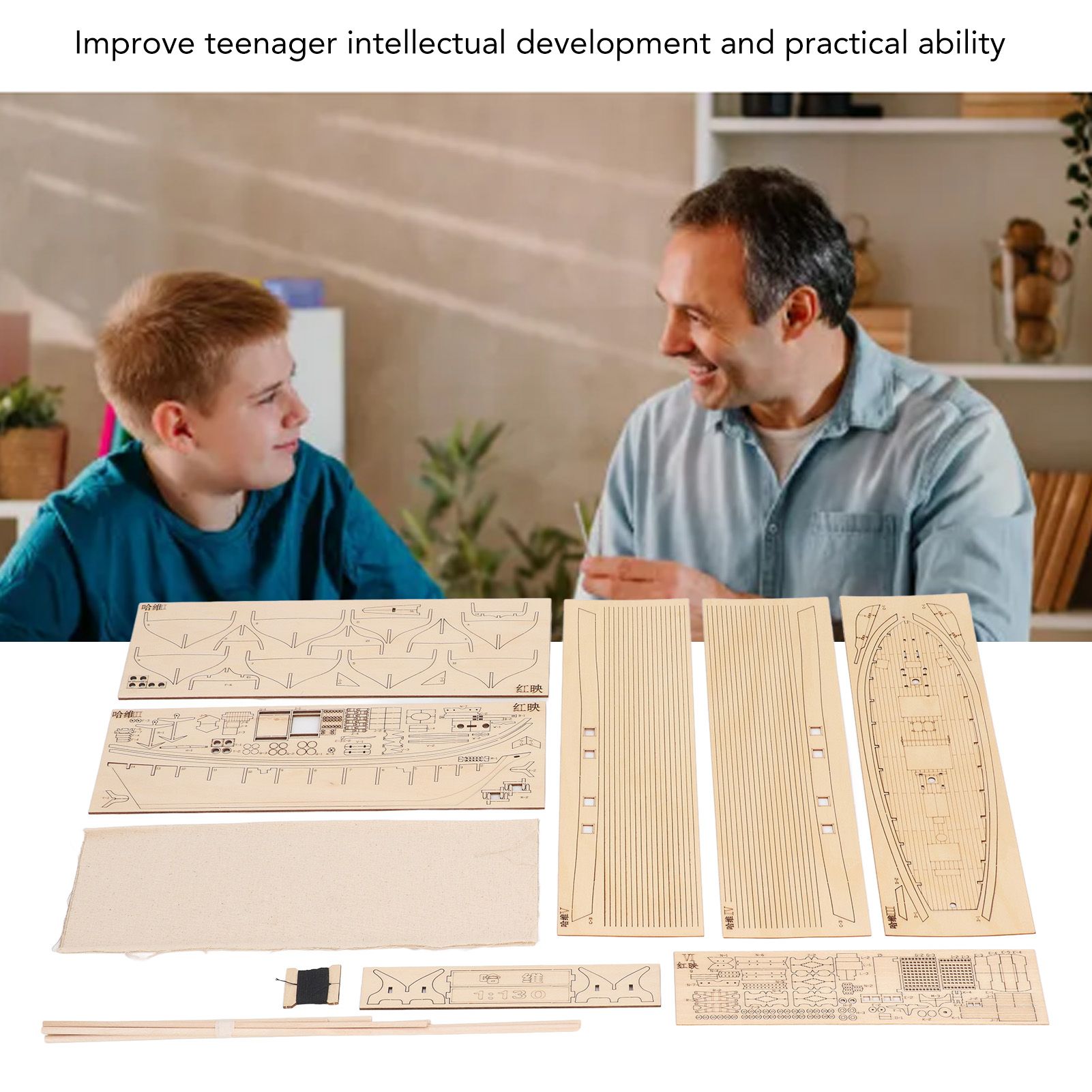 1:130 Wooden Sailboat Kit Inte - Model Kit Ship recension och pris