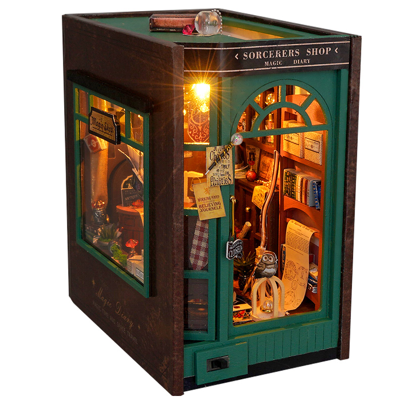 DIY Book Nook Insert Shelf Kit - Model Kit Japan Shop recension och pris