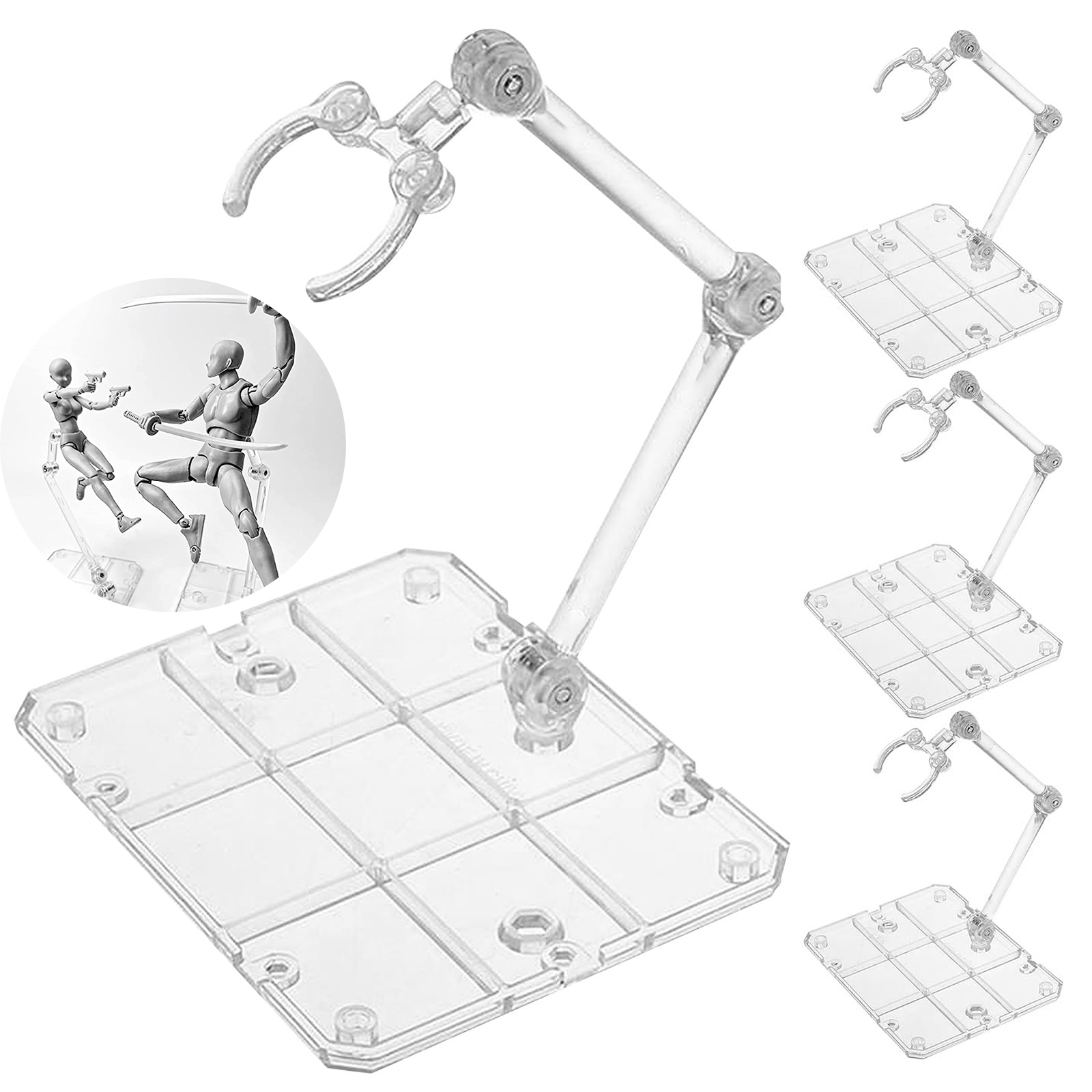 Clear Action Figure Stand,Asse - Model Kit Gunpla recension och pris